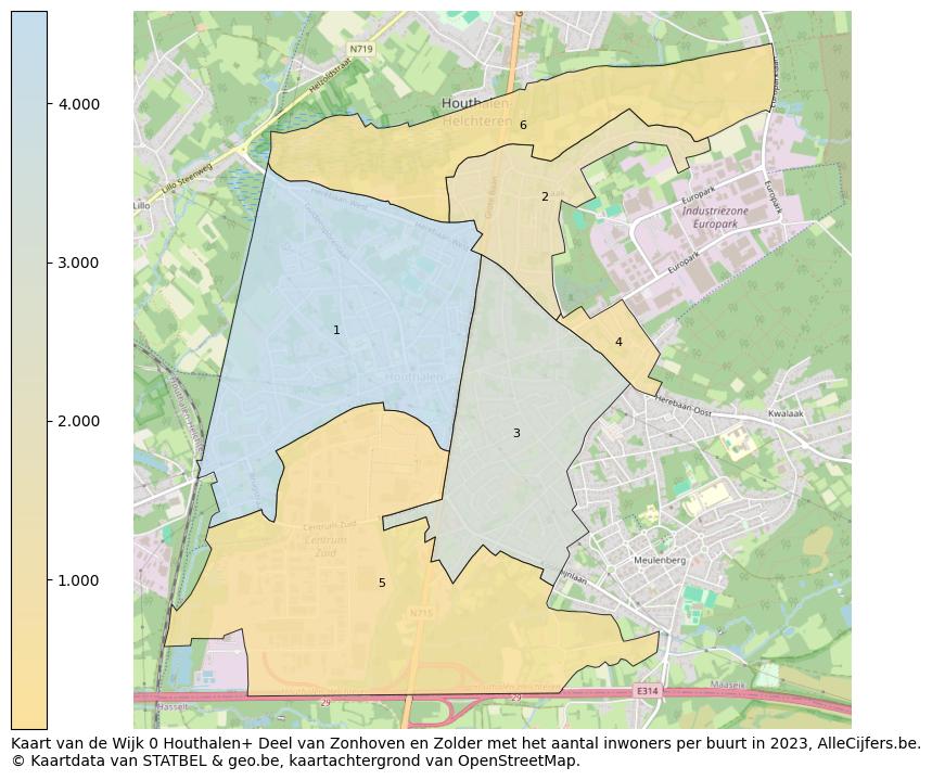 Aantal inwoners op de kaart van de Wijk 0 Houthalen+ Deel van Zonhoven en Zolder: Op deze pagina vind je veel informatie over inwoners (zoals de verdeling naar leeftijdsgroepen, gezinssamenstelling, geslacht, autochtoon of Belgisch met een immigratie achtergrond,...), woningen (aantallen, types, prijs ontwikkeling, gebruik, type eigendom,...) en méér (autobezit, energieverbruik,...)  op basis van open data van STATBEL en diverse andere bronnen!