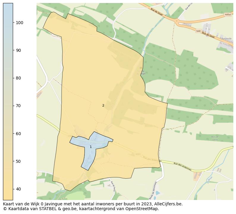 Aantal inwoners op de kaart van de Wijk 0 Javingue: Op deze pagina vind je veel informatie over inwoners (zoals de verdeling naar leeftijdsgroepen, gezinssamenstelling, geslacht, autochtoon of Belgisch met een immigratie achtergrond,...), woningen (aantallen, types, prijs ontwikkeling, gebruik, type eigendom,...) en méér (autobezit, energieverbruik,...)  op basis van open data van STATBEL en diverse andere bronnen!