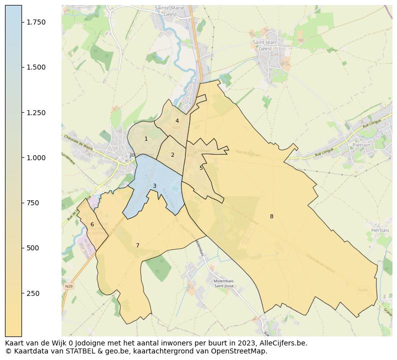 Aantal inwoners op de kaart van de Wijk 0 Jodoigne: Op deze pagina vind je veel informatie over inwoners (zoals de verdeling naar leeftijdsgroepen, gezinssamenstelling, geslacht, autochtoon of Belgisch met een immigratie achtergrond,...), woningen (aantallen, types, prijs ontwikkeling, gebruik, type eigendom,...) en méér (autobezit, energieverbruik,...)  op basis van open data van STATBEL en diverse andere bronnen!