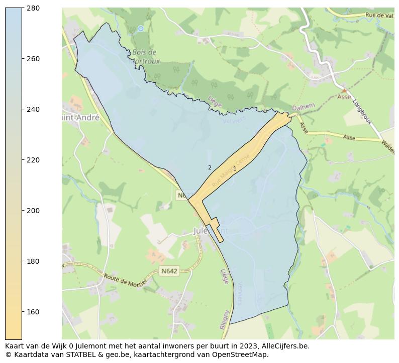 Aantal inwoners op de kaart van de Wijk 0 Julemont: Op deze pagina vind je veel informatie over inwoners (zoals de verdeling naar leeftijdsgroepen, gezinssamenstelling, geslacht, autochtoon of Belgisch met een immigratie achtergrond,...), woningen (aantallen, types, prijs ontwikkeling, gebruik, type eigendom,...) en méér (autobezit, energieverbruik,...)  op basis van open data van STATBEL en diverse andere bronnen!