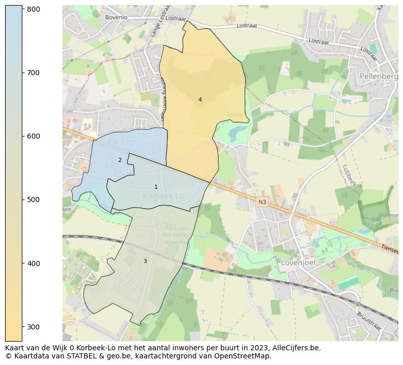 Aantal inwoners op de kaart van de Wijk 0 Korbeek-Lo: Op deze pagina vind je veel informatie over inwoners (zoals de verdeling naar leeftijdsgroepen, gezinssamenstelling, geslacht, autochtoon of Belgisch met een immigratie achtergrond,...), woningen (aantallen, types, prijs ontwikkeling, gebruik, type eigendom,...) en méér (autobezit, energieverbruik,...)  op basis van open data van STATBEL en diverse andere bronnen!