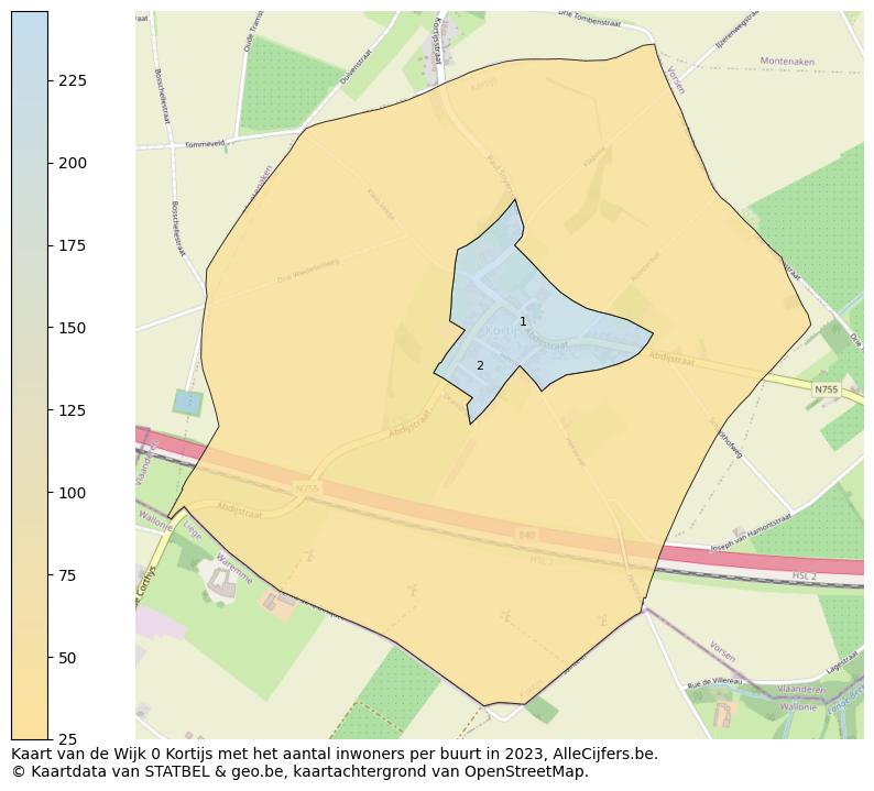 Aantal inwoners op de kaart van de Wijk 0 Kortijs: Op deze pagina vind je veel informatie over inwoners (zoals de verdeling naar leeftijdsgroepen, gezinssamenstelling, geslacht, autochtoon of Belgisch met een immigratie achtergrond,...), woningen (aantallen, types, prijs ontwikkeling, gebruik, type eigendom,...) en méér (autobezit, energieverbruik,...)  op basis van open data van STATBEL en diverse andere bronnen!