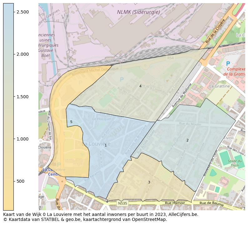 Aantal inwoners op de kaart van de Wijk 0 La Louviere: Op deze pagina vind je veel informatie over inwoners (zoals de verdeling naar leeftijdsgroepen, gezinssamenstelling, geslacht, autochtoon of Belgisch met een immigratie achtergrond,...), woningen (aantallen, types, prijs ontwikkeling, gebruik, type eigendom,...) en méér (autobezit, energieverbruik,...)  op basis van open data van STATBEL en diverse andere bronnen!