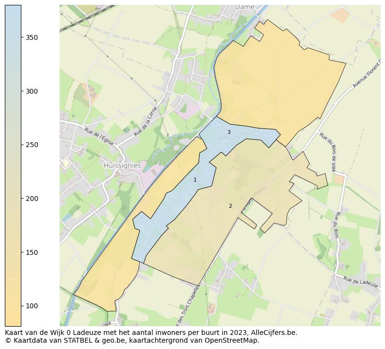 Aantal inwoners op de kaart van de Wijk 0 Ladeuze: Op deze pagina vind je veel informatie over inwoners (zoals de verdeling naar leeftijdsgroepen, gezinssamenstelling, geslacht, autochtoon of Belgisch met een immigratie achtergrond,...), woningen (aantallen, types, prijs ontwikkeling, gebruik, type eigendom,...) en méér (autobezit, energieverbruik,...)  op basis van open data van STATBEL en diverse andere bronnen!