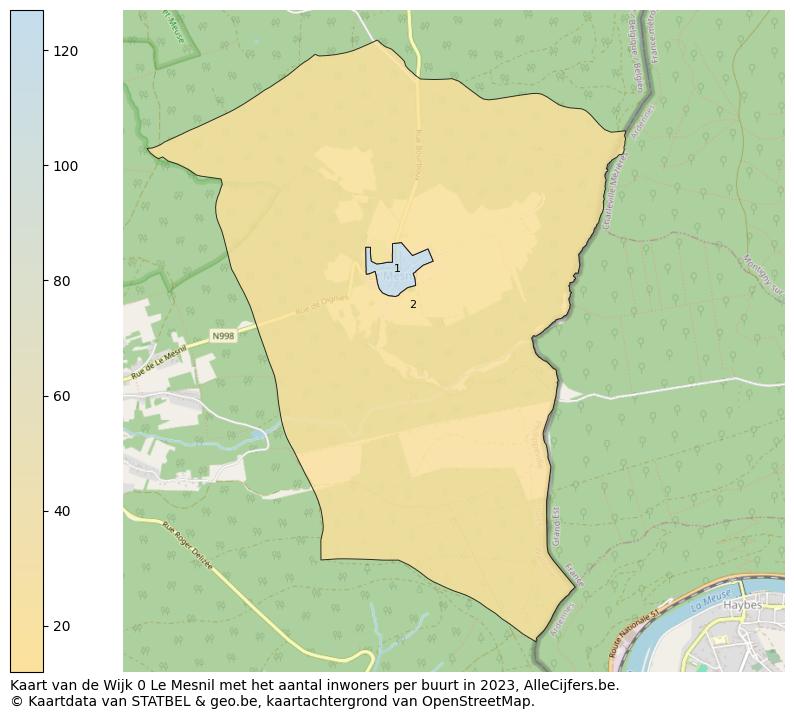 Aantal inwoners op de kaart van de Wijk 0 Le Mesnil: Op deze pagina vind je veel informatie over inwoners (zoals de verdeling naar leeftijdsgroepen, gezinssamenstelling, geslacht, autochtoon of Belgisch met een immigratie achtergrond,...), woningen (aantallen, types, prijs ontwikkeling, gebruik, type eigendom,...) en méér (autobezit, energieverbruik,...)  op basis van open data van STATBEL en diverse andere bronnen!