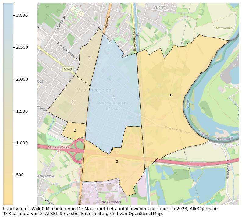 Aantal inwoners op de kaart van de Wijk 0 Mechelen-Aan-De-Maas: Op deze pagina vind je veel informatie over inwoners (zoals de verdeling naar leeftijdsgroepen, gezinssamenstelling, geslacht, autochtoon of Belgisch met een immigratie achtergrond,...), woningen (aantallen, types, prijs ontwikkeling, gebruik, type eigendom,...) en méér (autobezit, energieverbruik,...)  op basis van open data van STATBEL en diverse andere bronnen!