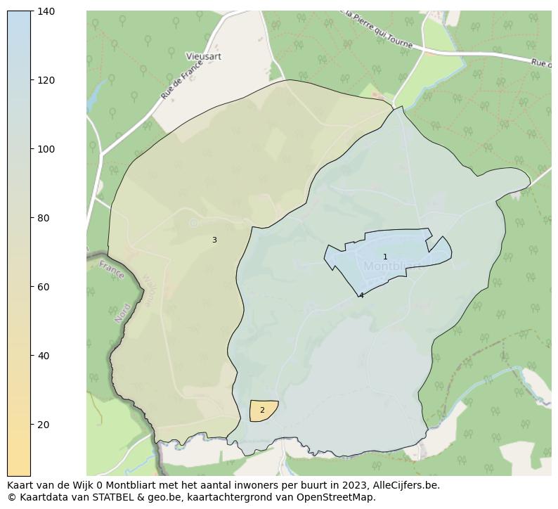 Aantal inwoners op de kaart van de Wijk 0 Montbliart: Op deze pagina vind je veel informatie over inwoners (zoals de verdeling naar leeftijdsgroepen, gezinssamenstelling, geslacht, autochtoon of Belgisch met een immigratie achtergrond,...), woningen (aantallen, types, prijs ontwikkeling, gebruik, type eigendom,...) en méér (autobezit, energieverbruik,...)  op basis van open data van STATBEL en diverse andere bronnen!