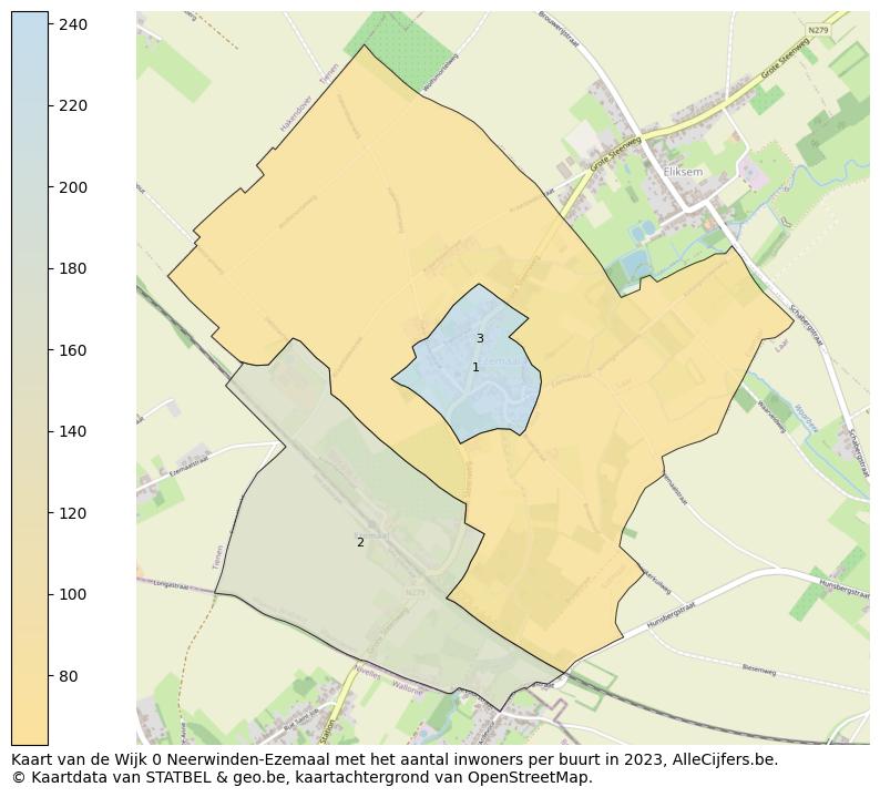 Aantal inwoners op de kaart van de Wijk 0 Neerwinden-Ezemaal: Op deze pagina vind je veel informatie over inwoners (zoals de verdeling naar leeftijdsgroepen, gezinssamenstelling, geslacht, autochtoon of Belgisch met een immigratie achtergrond,...), woningen (aantallen, types, prijs ontwikkeling, gebruik, type eigendom,...) en méér (autobezit, energieverbruik,...)  op basis van open data van STATBEL en diverse andere bronnen!