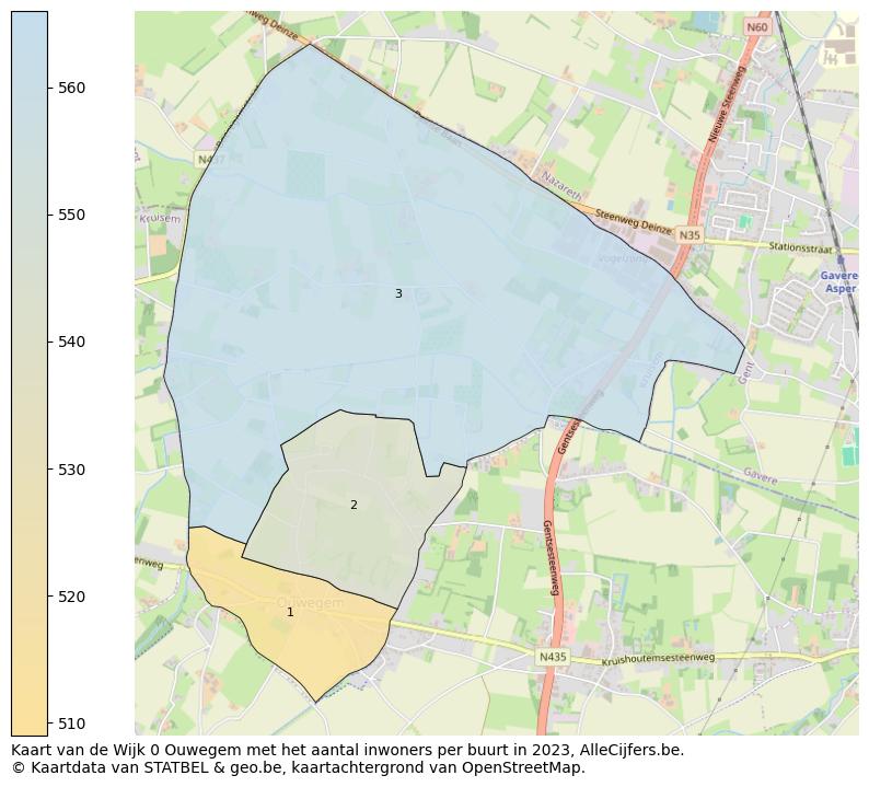 Aantal inwoners op de kaart van de Wijk 0 Ouwegem: Op deze pagina vind je veel informatie over inwoners (zoals de verdeling naar leeftijdsgroepen, gezinssamenstelling, geslacht, autochtoon of Belgisch met een immigratie achtergrond,...), woningen (aantallen, types, prijs ontwikkeling, gebruik, type eigendom,...) en méér (autobezit, energieverbruik,...)  op basis van open data van STATBEL en diverse andere bronnen!