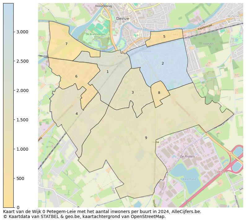 Aantal inwoners op de kaart van de Wijk 0 Petegem-Leie: Op deze pagina vind je veel informatie over inwoners (zoals de verdeling naar leeftijdsgroepen, gezinssamenstelling, geslacht, autochtoon of Belgisch met een immigratie achtergrond,...), woningen (aantallen, types, prijs ontwikkeling, gebruik, type eigendom,...) en méér (autobezit, energieverbruik,...)  op basis van open data van STATBEL en diverse andere bronnen!