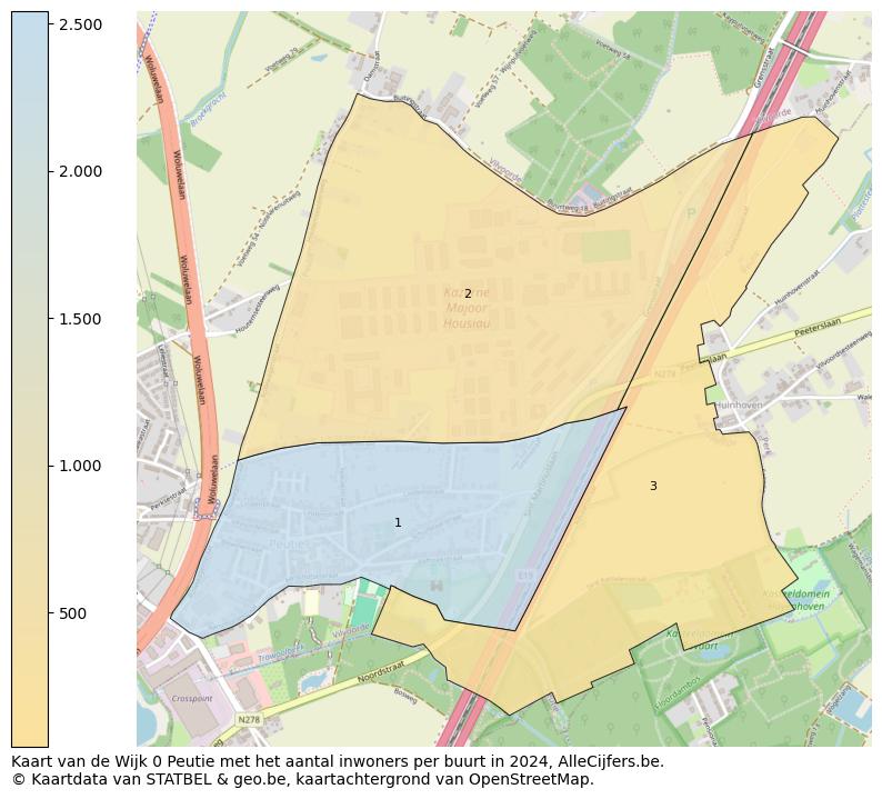 Aantal inwoners op de kaart van de Wijk 0 Peutie: Op deze pagina vind je veel informatie over inwoners (zoals de verdeling naar leeftijdsgroepen, gezinssamenstelling, geslacht, autochtoon of Belgisch met een immigratie achtergrond,...), woningen (aantallen, types, prijs ontwikkeling, gebruik, type eigendom,...) en méér (autobezit, energieverbruik,...)  op basis van open data van STATBEL en diverse andere bronnen!