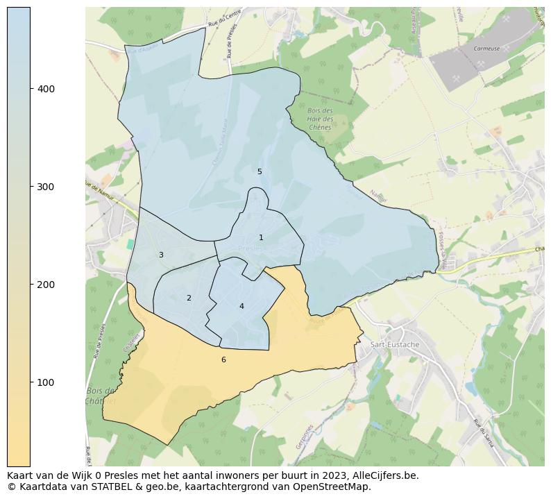 Aantal inwoners op de kaart van de Wijk 0 Presles: Op deze pagina vind je veel informatie over inwoners (zoals de verdeling naar leeftijdsgroepen, gezinssamenstelling, geslacht, autochtoon of Belgisch met een immigratie achtergrond,...), woningen (aantallen, types, prijs ontwikkeling, gebruik, type eigendom,...) en méér (autobezit, energieverbruik,...)  op basis van open data van STATBEL en diverse andere bronnen!