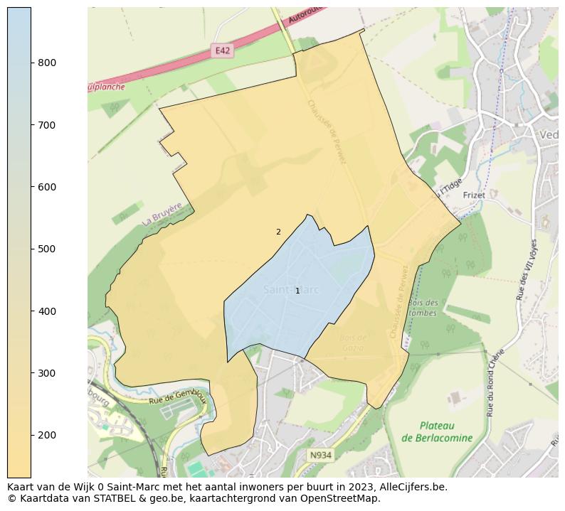 Aantal inwoners op de kaart van de Wijk 0 Saint-Marc: Op deze pagina vind je veel informatie over inwoners (zoals de verdeling naar leeftijdsgroepen, gezinssamenstelling, geslacht, autochtoon of Belgisch met een immigratie achtergrond,...), woningen (aantallen, types, prijs ontwikkeling, gebruik, type eigendom,...) en méér (autobezit, energieverbruik,...)  op basis van open data van STATBEL en diverse andere bronnen!