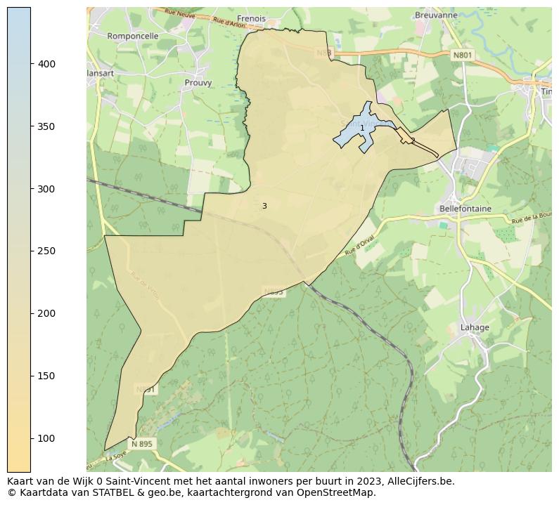 Aantal inwoners op de kaart van de Wijk 0 Saint-Vincent: Op deze pagina vind je veel informatie over inwoners (zoals de verdeling naar leeftijdsgroepen, gezinssamenstelling, geslacht, autochtoon of Belgisch met een immigratie achtergrond,...), woningen (aantallen, types, prijs ontwikkeling, gebruik, type eigendom,...) en méér (autobezit, energieverbruik,...)  op basis van open data van STATBEL en diverse andere bronnen!