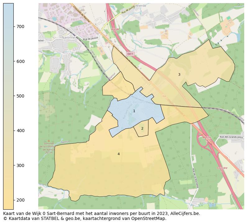 Aantal inwoners op de kaart van de Wijk 0 Sart-Bernard: Op deze pagina vind je veel informatie over inwoners (zoals de verdeling naar leeftijdsgroepen, gezinssamenstelling, geslacht, autochtoon of Belgisch met een immigratie achtergrond,...), woningen (aantallen, types, prijs ontwikkeling, gebruik, type eigendom,...) en méér (autobezit, energieverbruik,...)  op basis van open data van STATBEL en diverse andere bronnen!