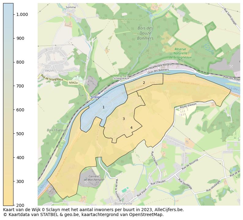 Aantal inwoners op de kaart van de Wijk 0 Sclayn: Op deze pagina vind je veel informatie over inwoners (zoals de verdeling naar leeftijdsgroepen, gezinssamenstelling, geslacht, autochtoon of Belgisch met een immigratie achtergrond,...), woningen (aantallen, types, prijs ontwikkeling, gebruik, type eigendom,...) en méér (autobezit, energieverbruik,...)  op basis van open data van STATBEL en diverse andere bronnen!