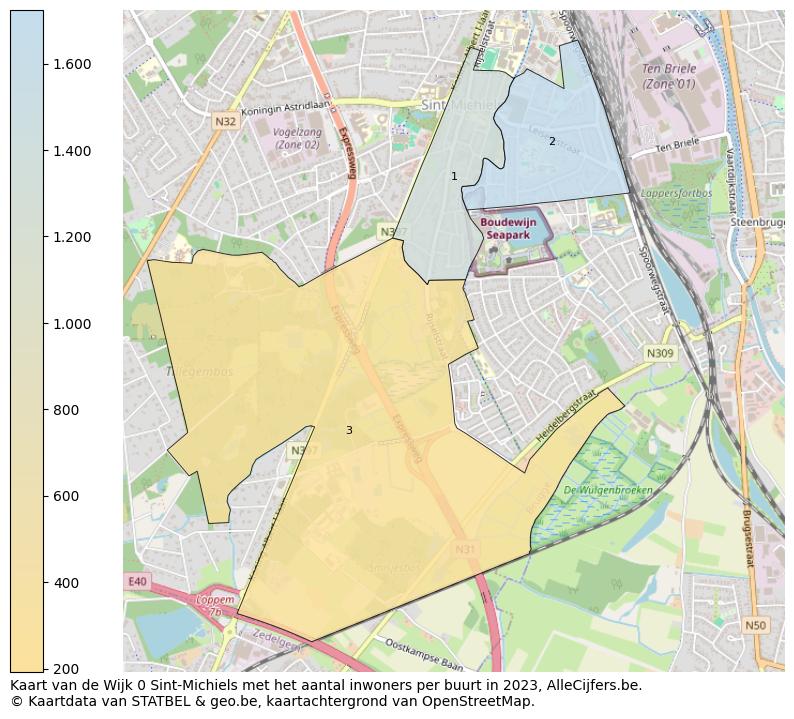 Aantal inwoners op de kaart van de Wijk 0 Sint-Michiels: Op deze pagina vind je veel informatie over inwoners (zoals de verdeling naar leeftijdsgroepen, gezinssamenstelling, geslacht, autochtoon of Belgisch met een immigratie achtergrond,...), woningen (aantallen, types, prijs ontwikkeling, gebruik, type eigendom,...) en méér (autobezit, energieverbruik,...)  op basis van open data van STATBEL en diverse andere bronnen!