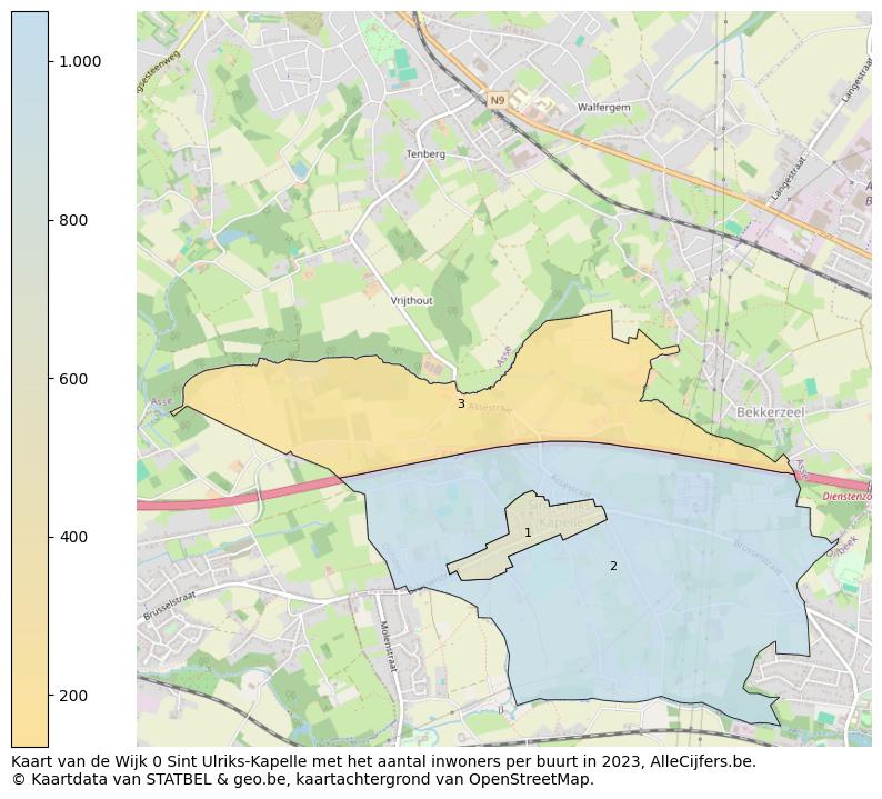 Aantal inwoners op de kaart van de Wijk 0 Sint Ulriks-Kapelle: Op deze pagina vind je veel informatie over inwoners (zoals de verdeling naar leeftijdsgroepen, gezinssamenstelling, geslacht, autochtoon of Belgisch met een immigratie achtergrond,...), woningen (aantallen, types, prijs ontwikkeling, gebruik, type eigendom,...) en méér (autobezit, energieverbruik,...)  op basis van open data van STATBEL en diverse andere bronnen!
