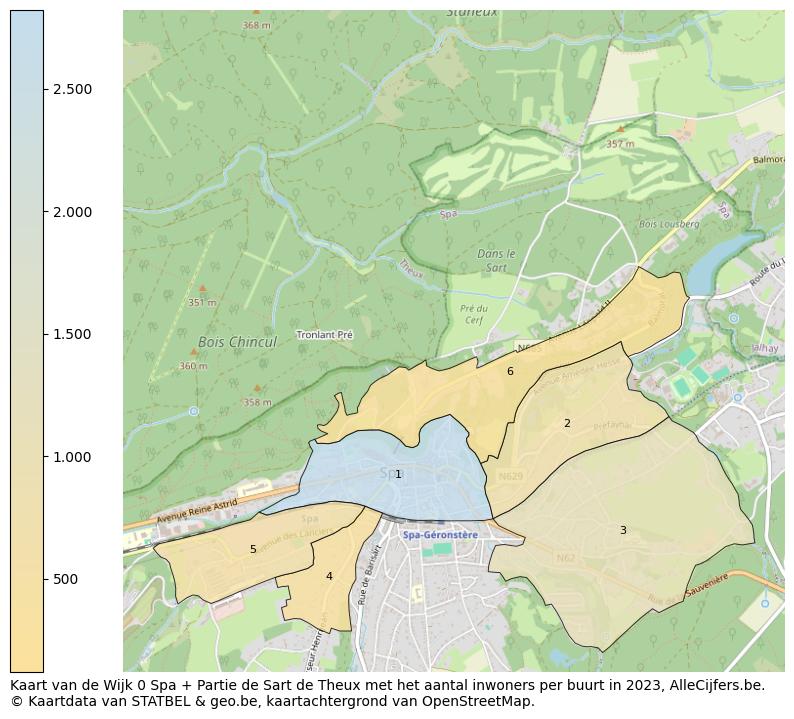 Aantal inwoners op de kaart van de Wijk 0 Spa + Partie de Sart de Theux: Op deze pagina vind je veel informatie over inwoners (zoals de verdeling naar leeftijdsgroepen, gezinssamenstelling, geslacht, autochtoon of Belgisch met een immigratie achtergrond,...), woningen (aantallen, types, prijs ontwikkeling, gebruik, type eigendom,...) en méér (autobezit, energieverbruik,...)  op basis van open data van STATBEL en diverse andere bronnen!