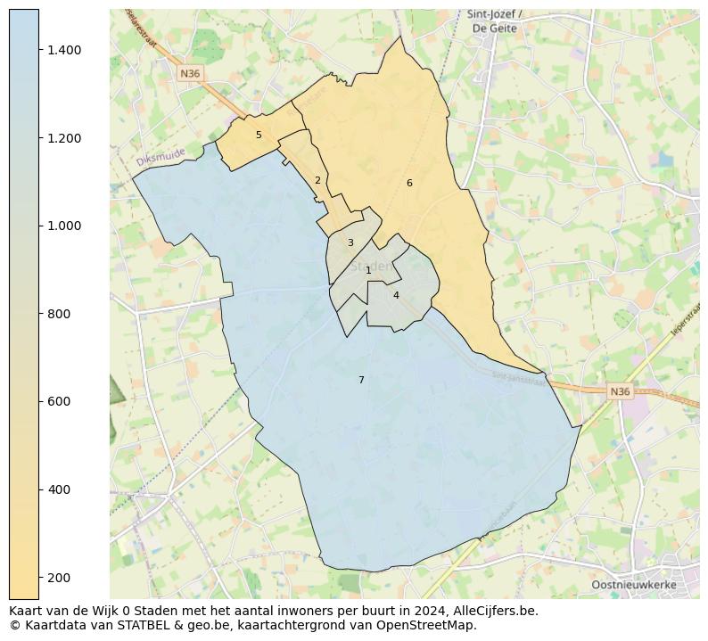 Aantal inwoners op de kaart van de Wijk 0 Staden: Op deze pagina vind je veel informatie over inwoners (zoals de verdeling naar leeftijdsgroepen, gezinssamenstelling, geslacht, autochtoon of Belgisch met een immigratie achtergrond,...), woningen (aantallen, types, prijs ontwikkeling, gebruik, type eigendom,...) en méér (autobezit, energieverbruik,...)  op basis van open data van STATBEL en diverse andere bronnen!