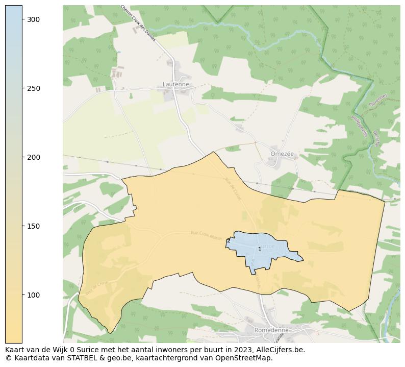 Aantal inwoners op de kaart van de Wijk 0 Surice: Op deze pagina vind je veel informatie over inwoners (zoals de verdeling naar leeftijdsgroepen, gezinssamenstelling, geslacht, autochtoon of Belgisch met een immigratie achtergrond,...), woningen (aantallen, types, prijs ontwikkeling, gebruik, type eigendom,...) en méér (autobezit, energieverbruik,...)  op basis van open data van STATBEL en diverse andere bronnen!