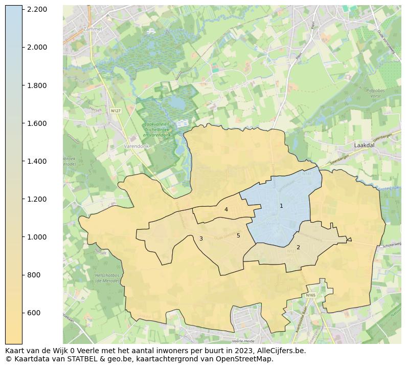 Aantal inwoners op de kaart van de Wijk 0 Veerle: Op deze pagina vind je veel informatie over inwoners (zoals de verdeling naar leeftijdsgroepen, gezinssamenstelling, geslacht, autochtoon of Belgisch met een immigratie achtergrond,...), woningen (aantallen, types, prijs ontwikkeling, gebruik, type eigendom,...) en méér (autobezit, energieverbruik,...)  op basis van open data van STATBEL en diverse andere bronnen!