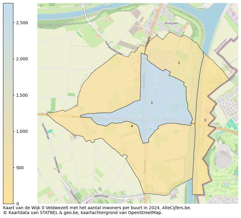 Aantal inwoners op de kaart van de Wijk 0 Veldwezelt: Op deze pagina vind je veel informatie over inwoners (zoals de verdeling naar leeftijdsgroepen, gezinssamenstelling, geslacht, autochtoon of Belgisch met een immigratie achtergrond,...), woningen (aantallen, types, prijs ontwikkeling, gebruik, type eigendom,...) en méér (autobezit, energieverbruik,...)  op basis van open data van STATBEL en diverse andere bronnen!