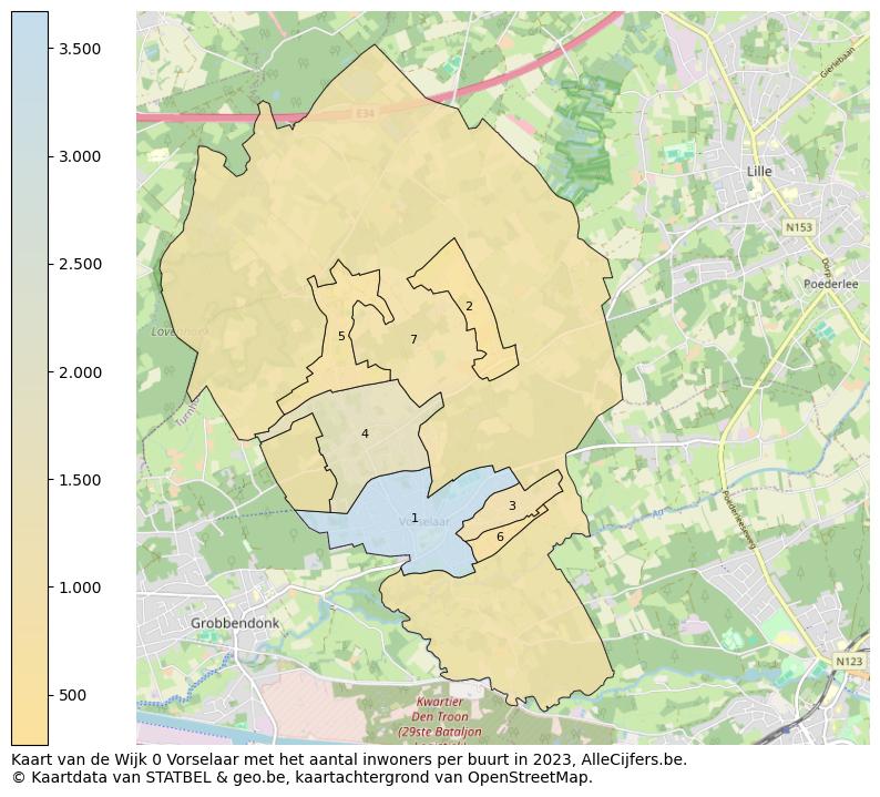 Aantal inwoners op de kaart van de Wijk 0 Vorselaar: Op deze pagina vind je veel informatie over inwoners (zoals de verdeling naar leeftijdsgroepen, gezinssamenstelling, geslacht, autochtoon of Belgisch met een immigratie achtergrond,...), woningen (aantallen, types, prijs ontwikkeling, gebruik, type eigendom,...) en méér (autobezit, energieverbruik,...)  op basis van open data van STATBEL en diverse andere bronnen!