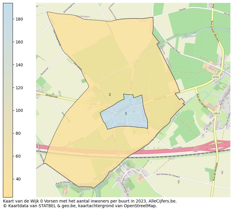 Aantal inwoners op de kaart van de Wijk 0 Vorsen: Op deze pagina vind je veel informatie over inwoners (zoals de verdeling naar leeftijdsgroepen, gezinssamenstelling, geslacht, autochtoon of Belgisch met een immigratie achtergrond,...), woningen (aantallen, types, prijs ontwikkeling, gebruik, type eigendom,...) en méér (autobezit, energieverbruik,...)  op basis van open data van STATBEL en diverse andere bronnen!