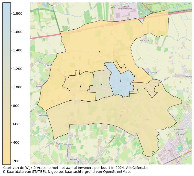 Aantal inwoners op de kaart van de Wijk 0 Vrasene: Op deze pagina vind je veel informatie over inwoners (zoals de verdeling naar leeftijdsgroepen, gezinssamenstelling, geslacht, autochtoon of Belgisch met een immigratie achtergrond,...), woningen (aantallen, types, prijs ontwikkeling, gebruik, type eigendom,...) en méér (autobezit, energieverbruik,...)  op basis van open data van STATBEL en diverse andere bronnen!