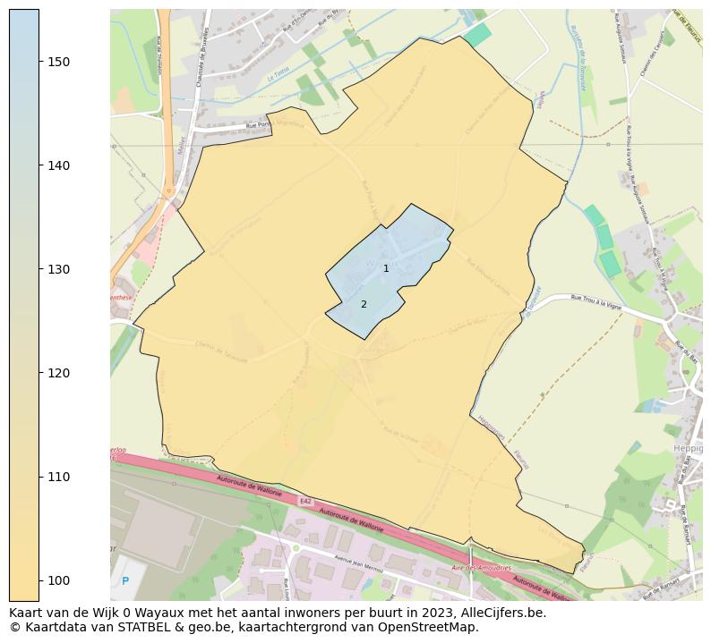 Aantal inwoners op de kaart van de Wijk 0 Wayaux: Op deze pagina vind je veel informatie over inwoners (zoals de verdeling naar leeftijdsgroepen, gezinssamenstelling, geslacht, autochtoon of Belgisch met een immigratie achtergrond,...), woningen (aantallen, types, prijs ontwikkeling, gebruik, type eigendom,...) en méér (autobezit, energieverbruik,...)  op basis van open data van STATBEL en diverse andere bronnen!