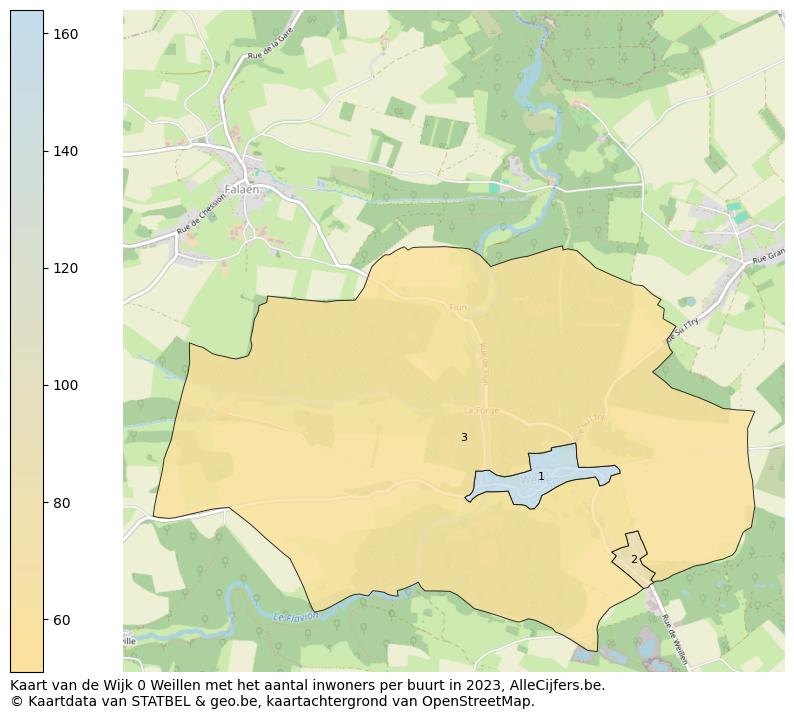 Aantal inwoners op de kaart van de Wijk 0 Weillen: Op deze pagina vind je veel informatie over inwoners (zoals de verdeling naar leeftijdsgroepen, gezinssamenstelling, geslacht, autochtoon of Belgisch met een immigratie achtergrond,...), woningen (aantallen, types, prijs ontwikkeling, gebruik, type eigendom,...) en méér (autobezit, energieverbruik,...)  op basis van open data van STATBEL en diverse andere bronnen!