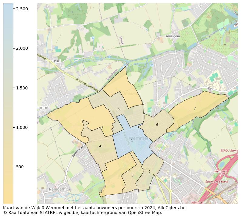 Aantal inwoners op de kaart van de Wijk 0 Wemmel: Op deze pagina vind je veel informatie over inwoners (zoals de verdeling naar leeftijdsgroepen, gezinssamenstelling, geslacht, autochtoon of Belgisch met een immigratie achtergrond,...), woningen (aantallen, types, prijs ontwikkeling, gebruik, type eigendom,...) en méér (autobezit, energieverbruik,...)  op basis van open data van STATBEL en diverse andere bronnen!