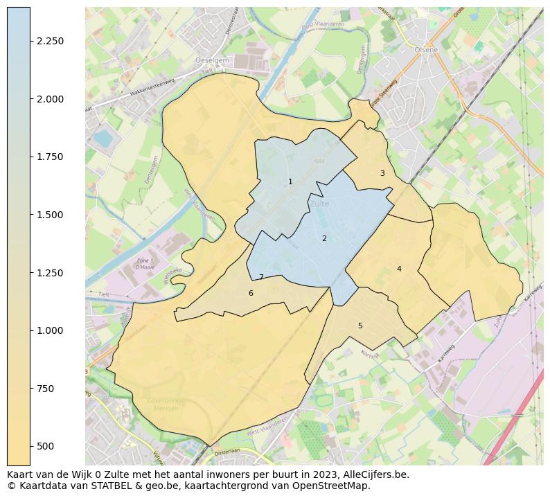 Aantal inwoners op de kaart van de Wijk 0 Zulte: Op deze pagina vind je veel informatie over inwoners (zoals de verdeling naar leeftijdsgroepen, gezinssamenstelling, geslacht, autochtoon of Belgisch met een immigratie achtergrond,...), woningen (aantallen, types, prijs ontwikkeling, gebruik, type eigendom,...) en méér (autobezit, energieverbruik,...)  op basis van open data van STATBEL en diverse andere bronnen!