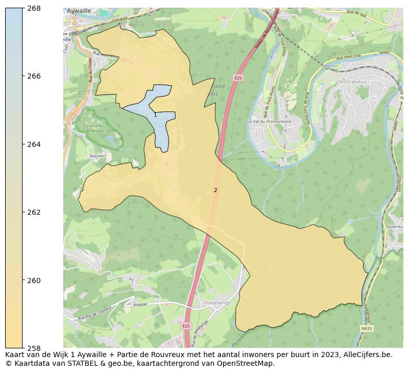 Aantal inwoners op de kaart van de Wijk 1 Aywaille + Partie de Rouvreux: Op deze pagina vind je veel informatie over inwoners (zoals de verdeling naar leeftijdsgroepen, gezinssamenstelling, geslacht, autochtoon of Belgisch met een immigratie achtergrond,...), woningen (aantallen, types, prijs ontwikkeling, gebruik, type eigendom,...) en méér (autobezit, energieverbruik,...)  op basis van open data van STATBEL en diverse andere bronnen!