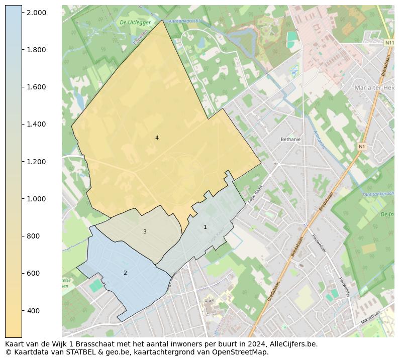 Aantal inwoners op de kaart van de Wijk 1 Brasschaat: Op deze pagina vind je veel informatie over inwoners (zoals de verdeling naar leeftijdsgroepen, gezinssamenstelling, geslacht, autochtoon of Belgisch met een immigratie achtergrond,...), woningen (aantallen, types, prijs ontwikkeling, gebruik, type eigendom,...) en méér (autobezit, energieverbruik,...)  op basis van open data van STATBEL en diverse andere bronnen!