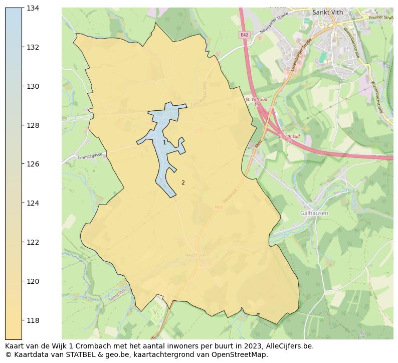 Aantal inwoners op de kaart van de Wijk 1 Crombach: Op deze pagina vind je veel informatie over inwoners (zoals de verdeling naar leeftijdsgroepen, gezinssamenstelling, geslacht, autochtoon of Belgisch met een immigratie achtergrond,...), woningen (aantallen, types, prijs ontwikkeling, gebruik, type eigendom,...) en méér (autobezit, energieverbruik,...)  op basis van open data van STATBEL en diverse andere bronnen!