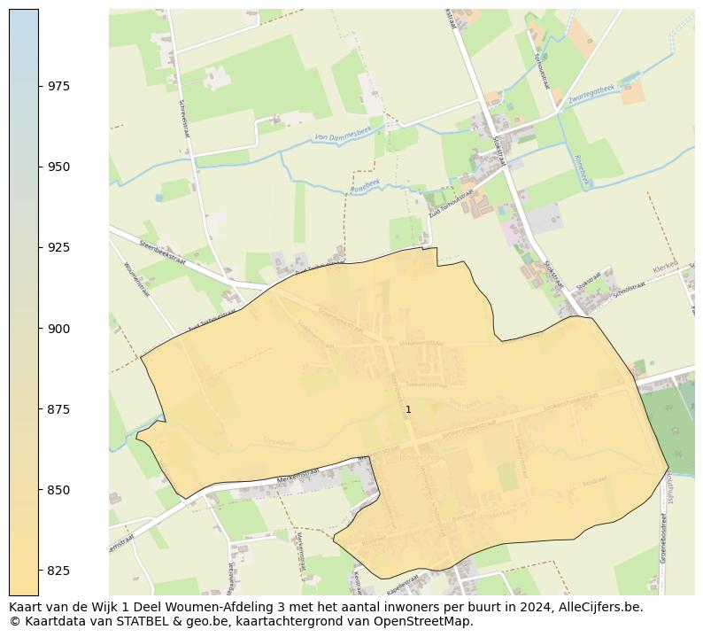 Aantal inwoners op de kaart van de Wijk 1 Deel Woumen-Afdeling 3: Op deze pagina vind je veel informatie over inwoners (zoals de verdeling naar leeftijdsgroepen, gezinssamenstelling, geslacht, autochtoon of Belgisch met een immigratie achtergrond,...), woningen (aantallen, types, prijs ontwikkeling, gebruik, type eigendom,...) en méér (autobezit, energieverbruik,...)  op basis van open data van STATBEL en diverse andere bronnen!