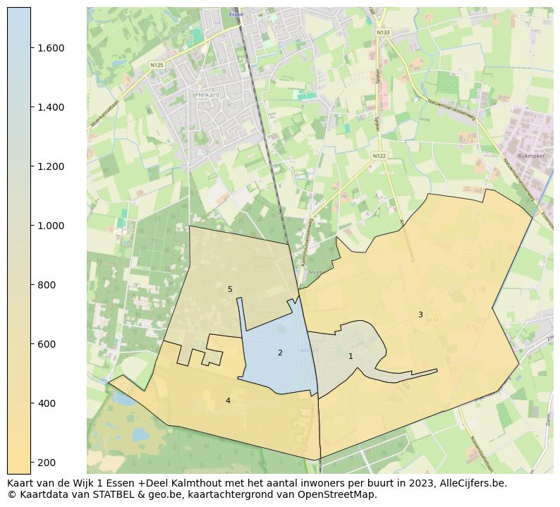 Aantal inwoners op de kaart van de Wijk 1 Essen +Deel Kalmthout: Op deze pagina vind je veel informatie over inwoners (zoals de verdeling naar leeftijdsgroepen, gezinssamenstelling, geslacht, autochtoon of Belgisch met een immigratie achtergrond,...), woningen (aantallen, types, prijs ontwikkeling, gebruik, type eigendom,...) en méér (autobezit, energieverbruik,...)  op basis van open data van STATBEL en diverse andere bronnen!