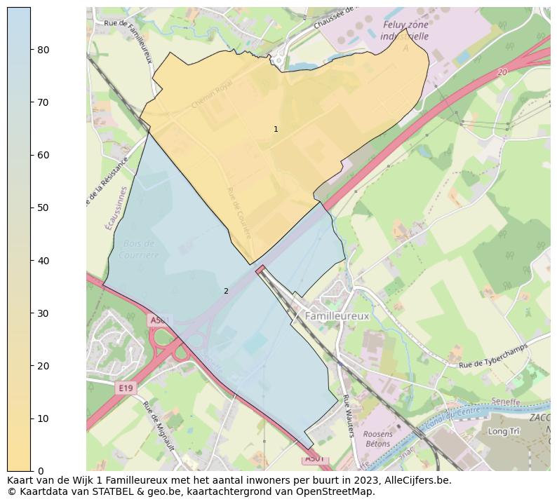 Aantal inwoners op de kaart van de Wijk 1 Familleureux: Op deze pagina vind je veel informatie over inwoners (zoals de verdeling naar leeftijdsgroepen, gezinssamenstelling, geslacht, autochtoon of Belgisch met een immigratie achtergrond,...), woningen (aantallen, types, prijs ontwikkeling, gebruik, type eigendom,...) en méér (autobezit, energieverbruik,...)  op basis van open data van STATBEL en diverse andere bronnen!