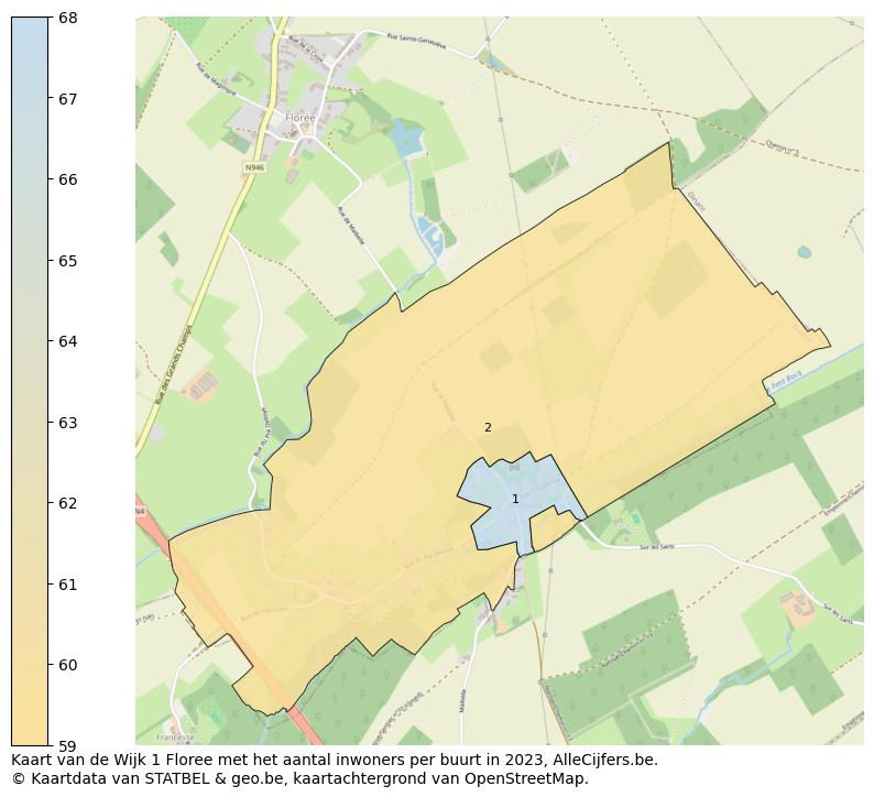 Aantal inwoners op de kaart van de Wijk 1 Floree: Op deze pagina vind je veel informatie over inwoners (zoals de verdeling naar leeftijdsgroepen, gezinssamenstelling, geslacht, autochtoon of Belgisch met een immigratie achtergrond,...), woningen (aantallen, types, prijs ontwikkeling, gebruik, type eigendom,...) en méér (autobezit, energieverbruik,...)  op basis van open data van STATBEL en diverse andere bronnen!