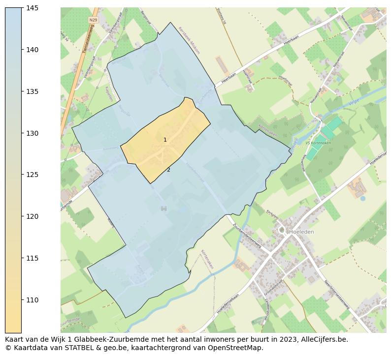 Aantal inwoners op de kaart van de Wijk 1 Glabbeek-Zuurbemde: Op deze pagina vind je veel informatie over inwoners (zoals de verdeling naar leeftijdsgroepen, gezinssamenstelling, geslacht, autochtoon of Belgisch met een immigratie achtergrond,...), woningen (aantallen, types, prijs ontwikkeling, gebruik, type eigendom,...) en méér (autobezit, energieverbruik,...)  op basis van open data van STATBEL en diverse andere bronnen!