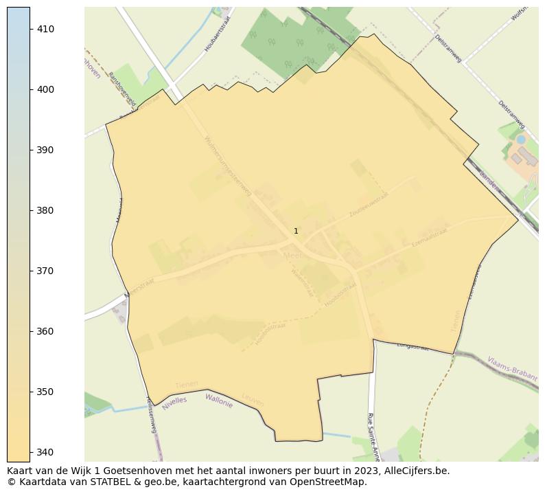 Aantal inwoners op de kaart van de Wijk 1 Goetsenhoven: Op deze pagina vind je veel informatie over inwoners (zoals de verdeling naar leeftijdsgroepen, gezinssamenstelling, geslacht, autochtoon of Belgisch met een immigratie achtergrond,...), woningen (aantallen, types, prijs ontwikkeling, gebruik, type eigendom,...) en méér (autobezit, energieverbruik,...)  op basis van open data van STATBEL en diverse andere bronnen!