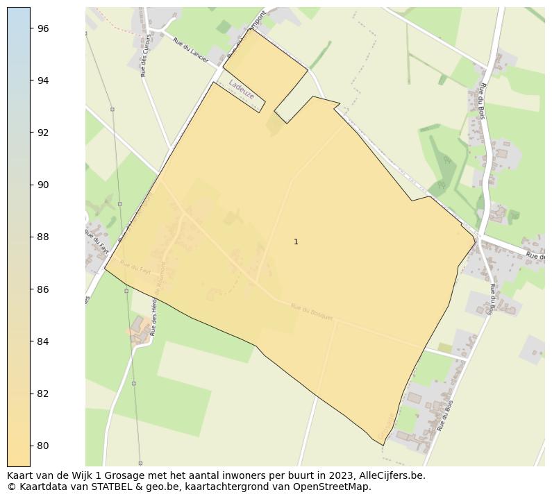 Aantal inwoners op de kaart van de Wijk 1 Grosage: Op deze pagina vind je veel informatie over inwoners (zoals de verdeling naar leeftijdsgroepen, gezinssamenstelling, geslacht, autochtoon of Belgisch met een immigratie achtergrond,...), woningen (aantallen, types, prijs ontwikkeling, gebruik, type eigendom,...) en méér (autobezit, energieverbruik,...)  op basis van open data van STATBEL en diverse andere bronnen!