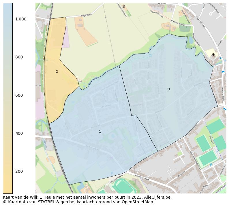 Aantal inwoners op de kaart van de Wijk 1 Heule: Op deze pagina vind je veel informatie over inwoners (zoals de verdeling naar leeftijdsgroepen, gezinssamenstelling, geslacht, autochtoon of Belgisch met een immigratie achtergrond,...), woningen (aantallen, types, prijs ontwikkeling, gebruik, type eigendom,...) en méér (autobezit, energieverbruik,...)  op basis van open data van STATBEL en diverse andere bronnen!