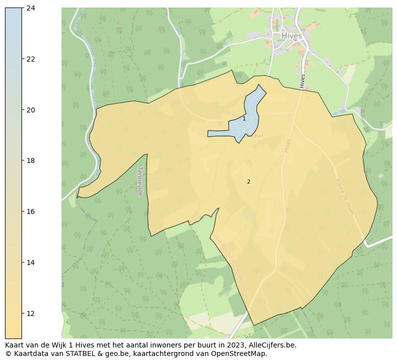 Aantal inwoners op de kaart van de Wijk 1 Hives: Op deze pagina vind je veel informatie over inwoners (zoals de verdeling naar leeftijdsgroepen, gezinssamenstelling, geslacht, autochtoon of Belgisch met een immigratie achtergrond,...), woningen (aantallen, types, prijs ontwikkeling, gebruik, type eigendom,...) en méér (autobezit, energieverbruik,...)  op basis van open data van STATBEL en diverse andere bronnen!