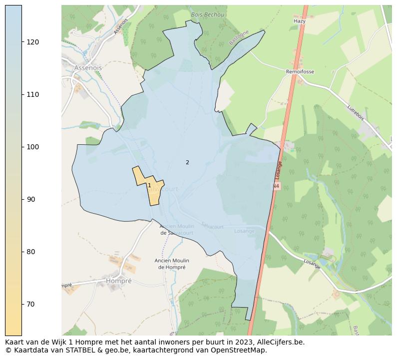 Aantal inwoners op de kaart van de Wijk 1 Hompre: Op deze pagina vind je veel informatie over inwoners (zoals de verdeling naar leeftijdsgroepen, gezinssamenstelling, geslacht, autochtoon of Belgisch met een immigratie achtergrond,...), woningen (aantallen, types, prijs ontwikkeling, gebruik, type eigendom,...) en méér (autobezit, energieverbruik,...)  op basis van open data van STATBEL en diverse andere bronnen!