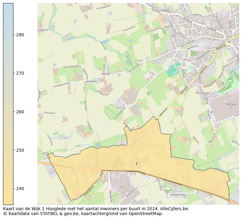 Aantal inwoners op de kaart van de Wijk 1 Hooglede: Op deze pagina vind je veel informatie over inwoners (zoals de verdeling naar leeftijdsgroepen, gezinssamenstelling, geslacht, autochtoon of Belgisch met een immigratie achtergrond,...), woningen (aantallen, types, prijs ontwikkeling, gebruik, type eigendom,...) en méér (autobezit, energieverbruik,...)  op basis van open data van STATBEL en diverse andere bronnen!