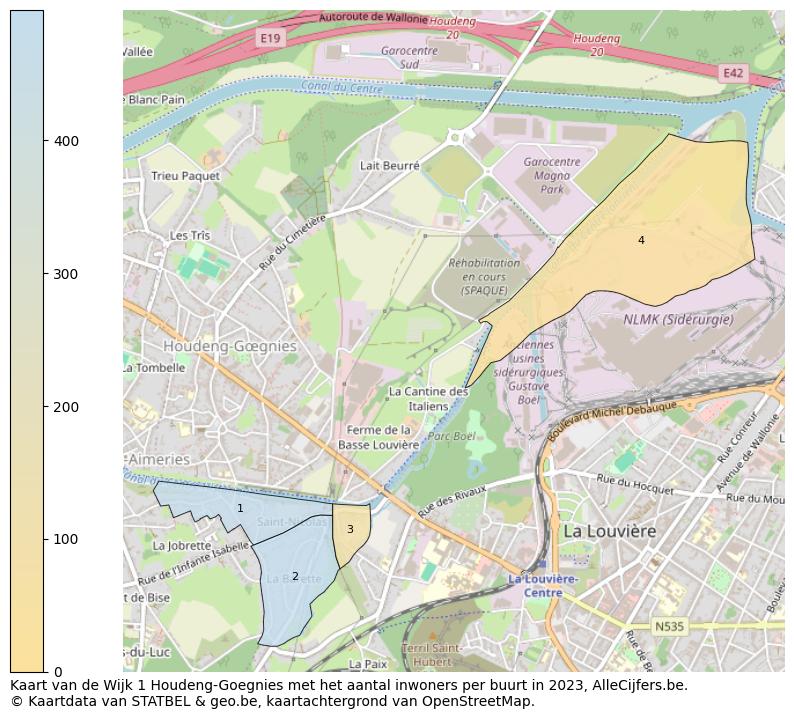 Aantal inwoners op de kaart van de Wijk 1 Houdeng-Goegnies: Op deze pagina vind je veel informatie over inwoners (zoals de verdeling naar leeftijdsgroepen, gezinssamenstelling, geslacht, autochtoon of Belgisch met een immigratie achtergrond,...), woningen (aantallen, types, prijs ontwikkeling, gebruik, type eigendom,...) en méér (autobezit, energieverbruik,...)  op basis van open data van STATBEL en diverse andere bronnen!