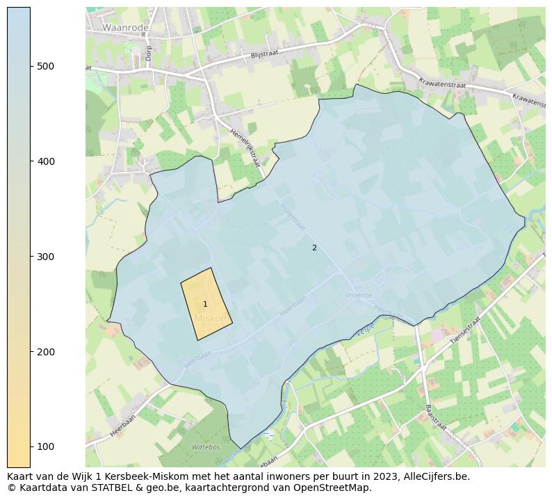 Aantal inwoners op de kaart van de Wijk 1 Kersbeek-Miskom: Op deze pagina vind je veel informatie over inwoners (zoals de verdeling naar leeftijdsgroepen, gezinssamenstelling, geslacht, autochtoon of Belgisch met een immigratie achtergrond,...), woningen (aantallen, types, prijs ontwikkeling, gebruik, type eigendom,...) en méér (autobezit, energieverbruik,...)  op basis van open data van STATBEL en diverse andere bronnen!